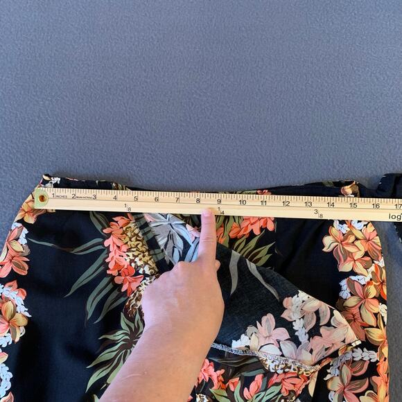Vintage Hilo Hattie The Hawaiian Original Sz Large Top & Wrap Skirt Set Black - Picture 12 of 13